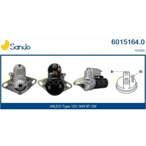 Starter Sando 6015164.0 f&uuml;r Honda Rover