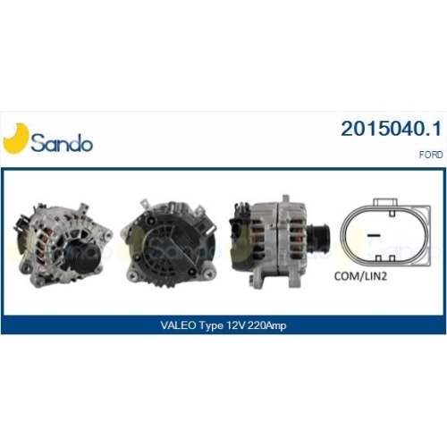 Generator Sando 2015040.1 f&uuml;r Ford