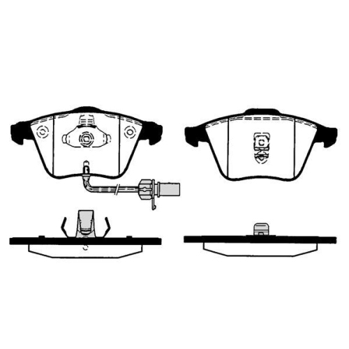 Bremsbelagsatz Scheibenbremse Raicam RA.0824.2 f&uuml;r Audi Vorderachse