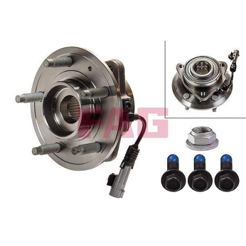 Radlagersatz Schaeffler Fag 713 6448 90 f&uuml;r Opel Vauxhall Chevrolet Vorderachse
