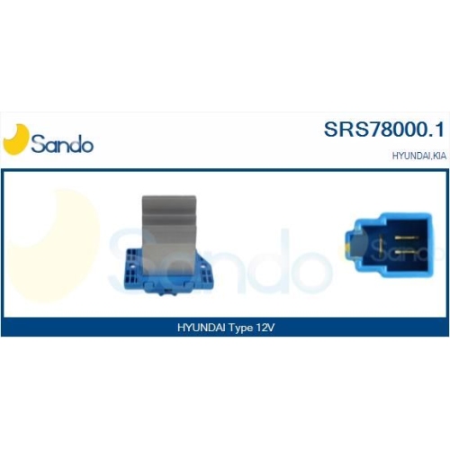 Widerstand Innenraumgebl&auml;se Sando SRS78000.1 f&uuml;r Hyundai Kia