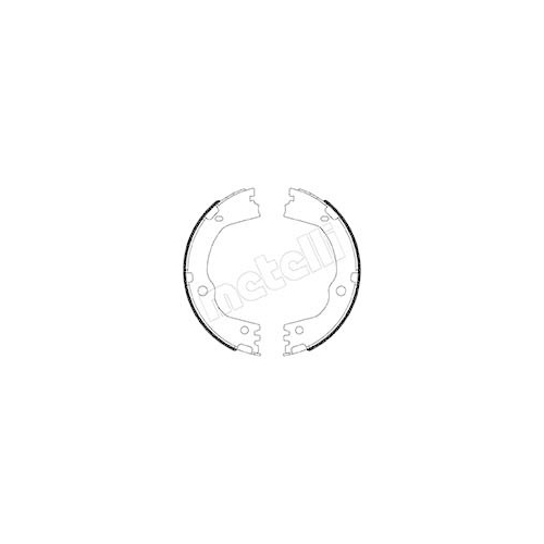 Bremsbackensatz Feststellbremse Metelli 53-0670 f&uuml;r Hyundai Hinterachse