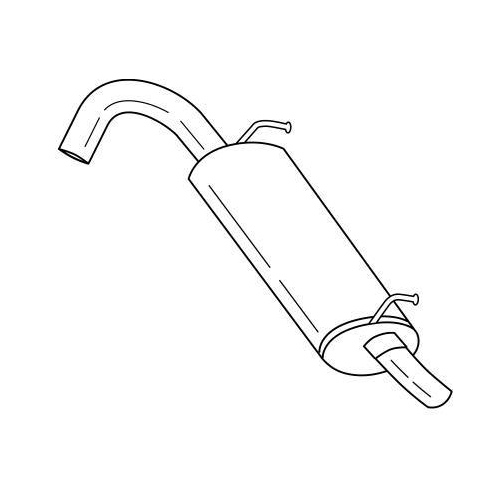 Endschalld&auml;mpfer Sigam 13676 f&uuml;r Fiat
