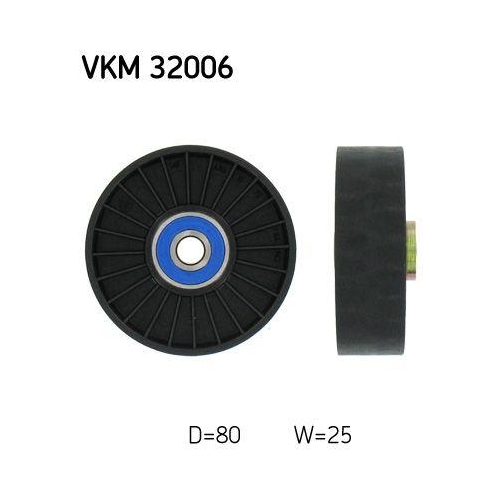 Umlenk /f&uuml;hrungsrolle Keilrippenriemen Skf VKM 32006 f&uuml;r Alfa Romeo Fiat Mitte