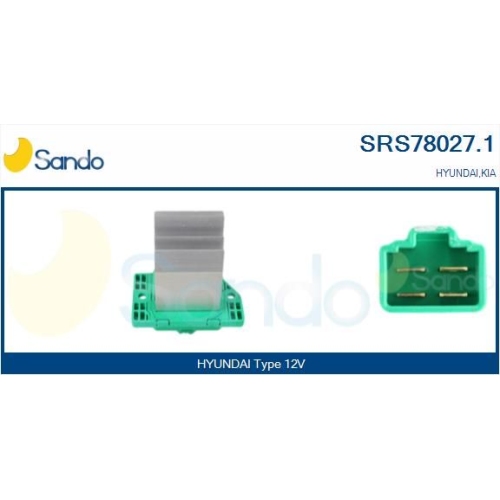 Widerstand Innenraumgebl&auml;se Sando SRS78027.1 f&uuml;r Hyundai Kia