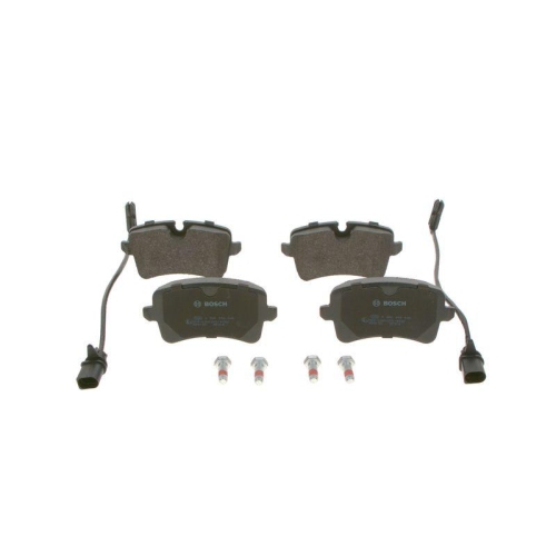 Bremsbelagsatz Scheibenbremse Bosch 0986494446 f&uuml;r Audi VW Hinterachse