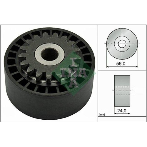 Spannrolle Keilrippenriemen Schaeffler Ina 531 0744 10 f&uuml;r Citro&euml;n Nissan Dacia