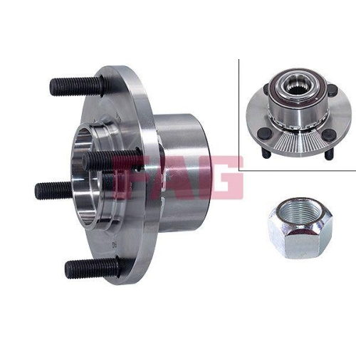 Radlagersatz Schaeffler Fag 713 6197 70 f&uuml;r Mitsubishi Smart Vorderachse