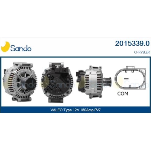 Generator Sando 2015339.0 für Chrysler Chevrolet