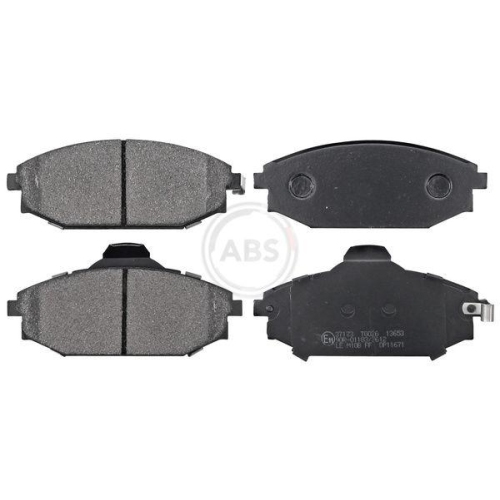 Bremsbelagsatz Scheibenbremse A.b.s. 37173 f&uuml;r Mitsubishi Hyundai Vorderachse