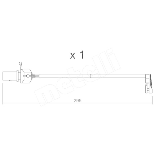 Warnkontakt Bremsbelagverschlei&szlig; Metelli SU.224 f&uuml;r Audi Vorderachse