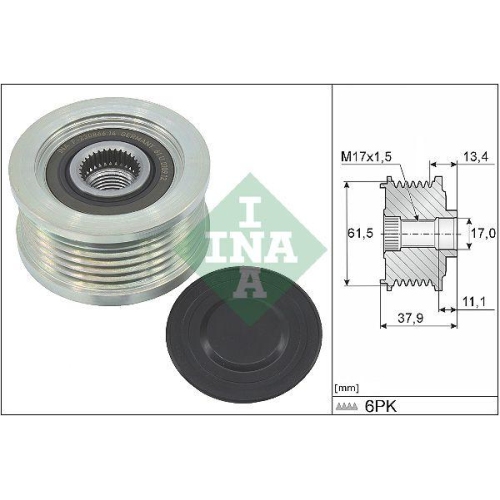 Generatorfreilauf Schaeffler Ina 535 0023 10 f&uuml;r Alfa Romeo Fiat Lancia