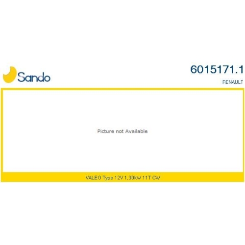 Starter Sando 6015171.1 f&uuml;r Renault