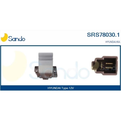 Widerstand Innenraumgebläse Sando SRS78030.1 für Hyundai Kia
