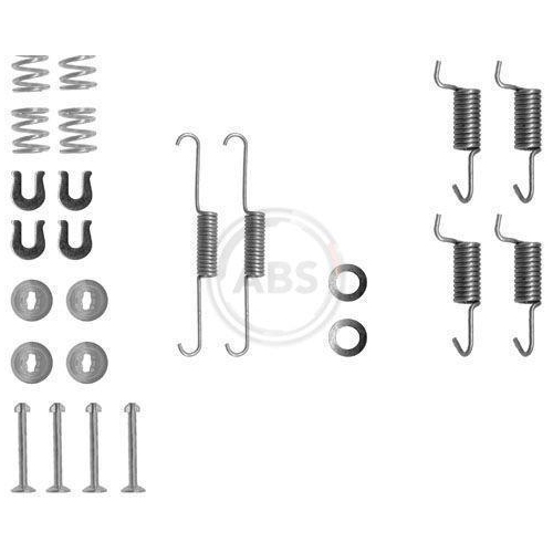 Zubehörsatz Feststellbremsbacken A.b.s. 0788Q für Mitsubishi Hinterachse