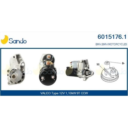 Starter Sando 6015176.1 f&uuml;r Bmw