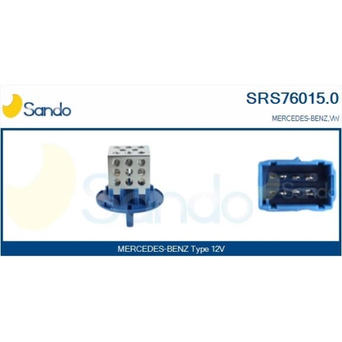 Widerstand Innenraumgebläse Sando SRS76015.0 für Mercedes Benz Vag