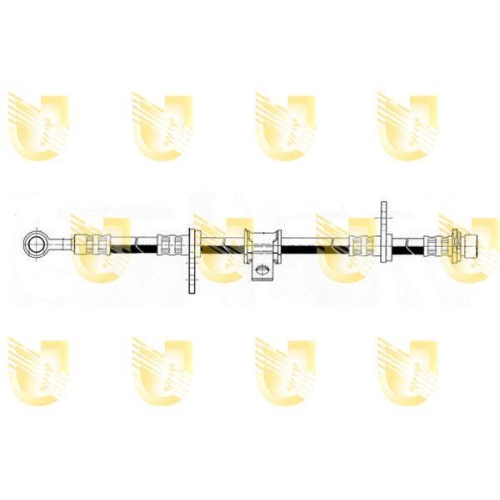 Bremsschlauch Unigom 376994 f&uuml;r Honda Rover Vorderachse Rechts