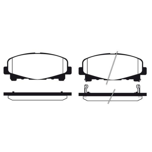 Bremsbelagsatz Scheibenbremse Raicam RA.1119.0 f&uuml;r Honda Acura Vorderachse