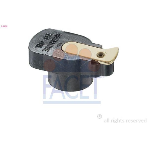 Ignition Distributor Rotor Facet 3.8106 Made In Italy - Oe Equivalent for Fiat