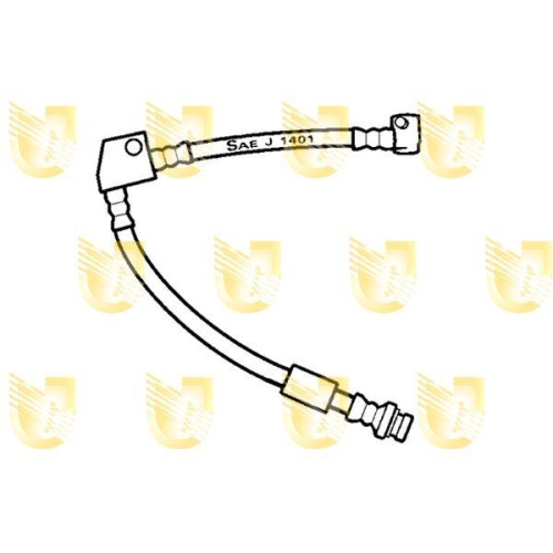 Bremsschlauch Unigom 377012 f&uuml;r Nissan Vorderachse Rechts