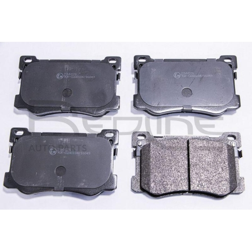 Bremsbelagsatz Scheibenbremse Red-line 27HY078 f&uuml;r Hyundai Vorderachse