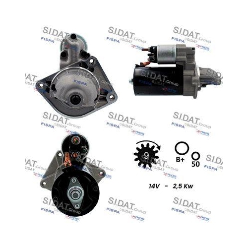 Starter Sidat S12BH0008 für Daf Iveco Renault