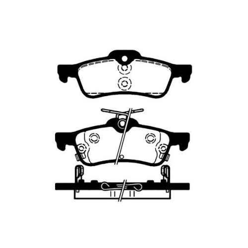 Bremsbelagsatz Scheibenbremse Raicam RA.0865.1 f&uuml;r Honda Hinterachse
