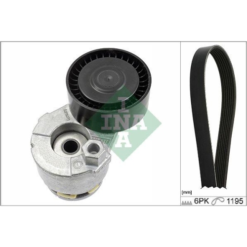 Keilrippenriemensatz Schaeffler Ina 529 0117 10 f&uuml;r Nissan Renault Dacia