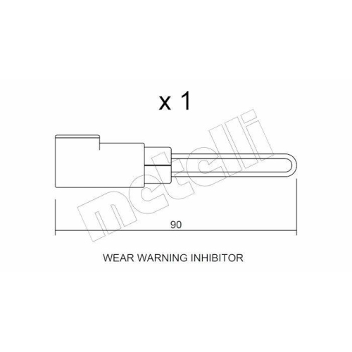 Warnkontakt Bremsbelagverschleiß Metelli SU.258 für Ford Hinterachse Vorderachse