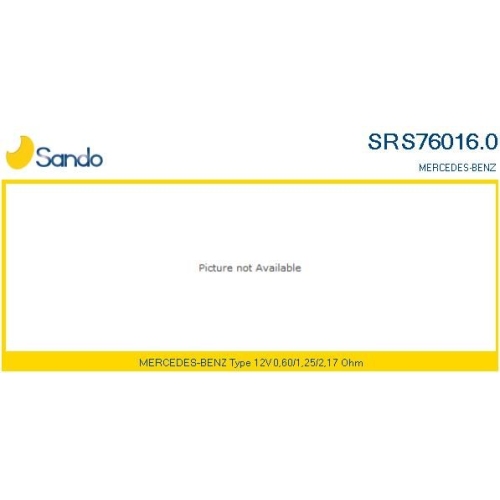 Widerstand Innenraumgebl&auml;se Sando SRS76016.0 f&uuml;r Mercedes Benz Mercedes Benz