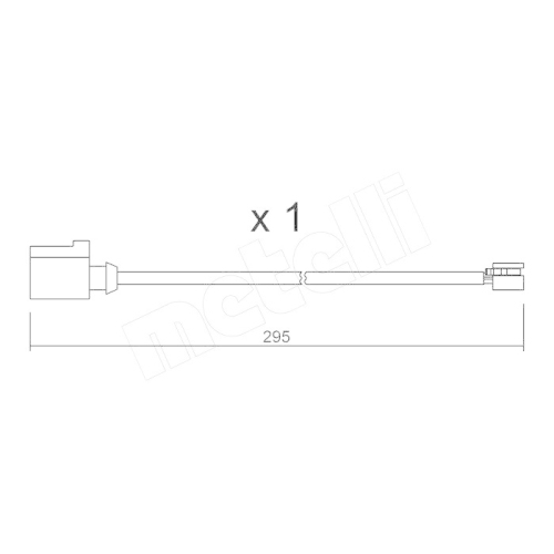 Warnkontakt Bremsbelagverschlei&szlig; Metelli SU.273 f&uuml;r Porsche VW Vorderachse