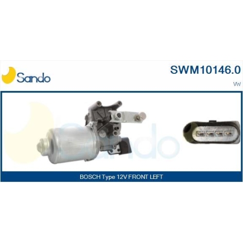 Wischermotor Sando SWM10146.0 für Vag Vorne