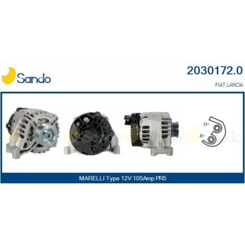 Generator Sando 2030172.0 f&uuml;r Fiat