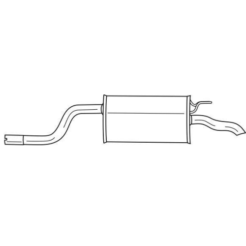 Endschalld&auml;mpfer Sigam 16665 f&uuml;r Fiat Lancia Hinten