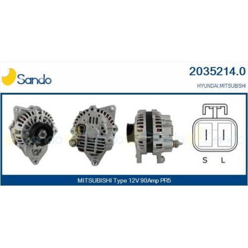 Generator Sando 2035214.0 f&uuml;r Mitsubishi Hyundai