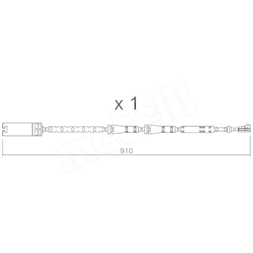 Warnkontakt Bremsbelagverschleiß Metelli SU.282 für Bmw Mini Vorderachse