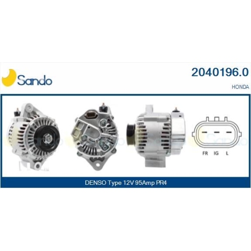 Generator Sando 2040196.0 f&uuml;r Honda