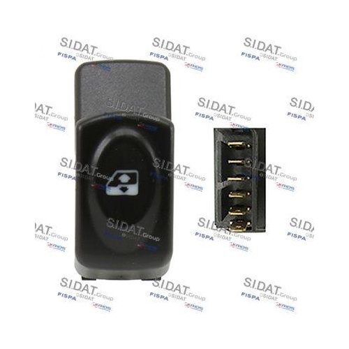 Schalter Fensterheber Sidat 5.145108A2 für Renault Vorne Links