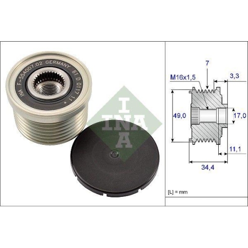 Generatorfreilauf Schaeffler Ina 535 0164 10 f&uuml;r Bmw Mini
