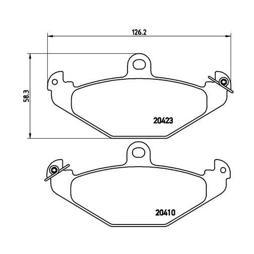 Bremsbelagsatz Scheibenbremse Brembo P68017 Prime Line f&uuml;r Chrysler Renault