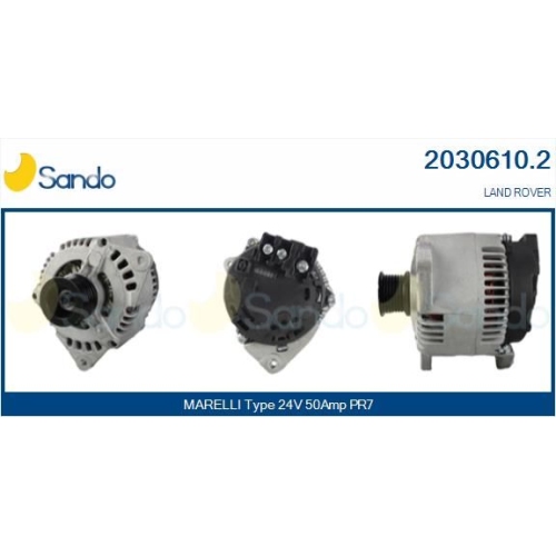 Generator Sando 2030610.2 f&uuml;r Land Rover