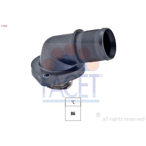 Thermostat K&uuml;hlmittel Facet 7.8308 Made In Italy - Oe Equivalent f&uuml;r Citro&euml;n