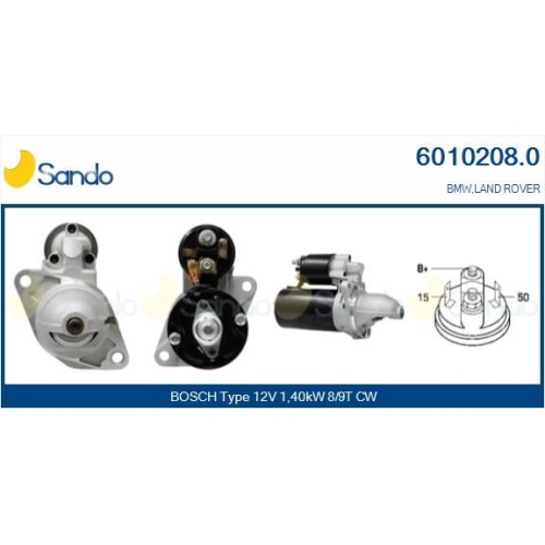 Starter Sando 6010208.0 f&uuml;r Rover Land Rover