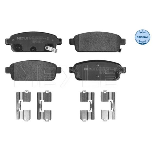 Bremsbelagsatz Scheibenbremse Meyle 0252509616W Meyle-original: True To Oe. f&uuml;r