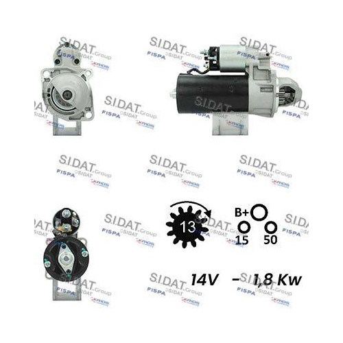 Starter Sidat S12BH0604A2 f&uuml;r Bmw
