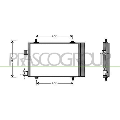 Kondensator Klimaanlage Prasco CI422C001 Prascoselection f&uuml;r Citro&euml;n Peugeot