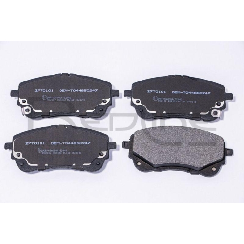 Bremsbelagsatz Scheibenbremse Red-line 27TO101 f&uuml;r Toyota Vorderachse