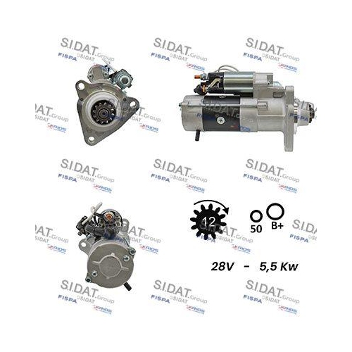 Starter Sidat S24MH0047 f&uuml;r Iveco Mitsubishi