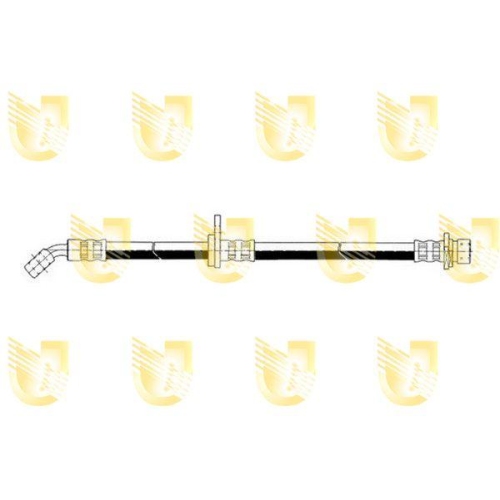 Bremsschlauch Unigom 377136 f&uuml;r Honda Hinterachse Links